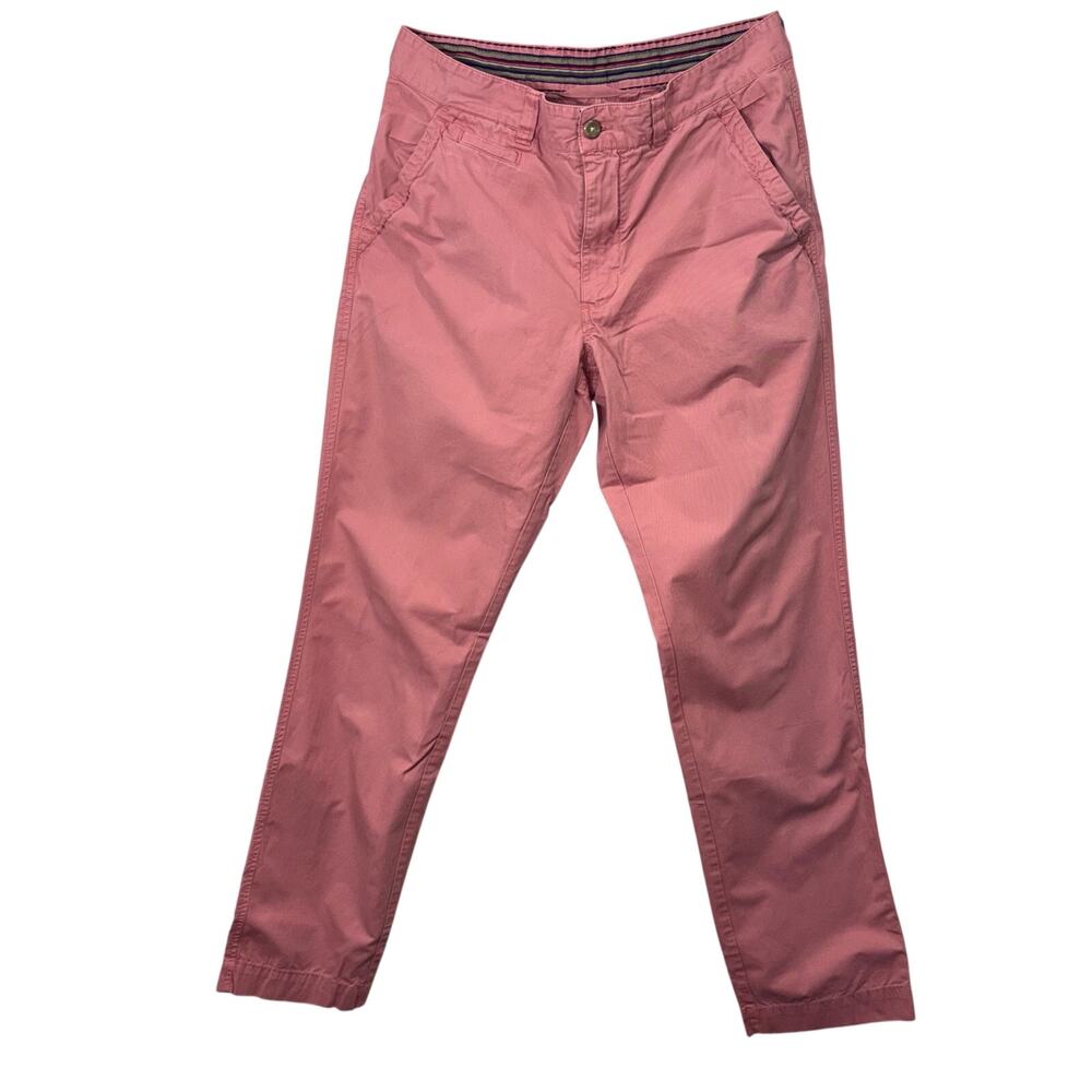 Vintage 1946 Sahara Twill Resort Chino Pants Mens 34‎ Pink Salmon Washed Cotton